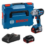 Akumuliatorinis smūginis veržliasūkis Bosch GDS 18V-450 PC, 18 V, su akumuliatoriais ir krovikliu