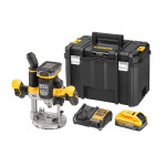 Akumuliatorinis frezavimo įrankis DeWalt DCW620H2-QW, su akumuliatoriumi
