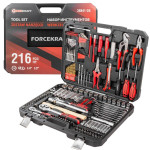 Įrankių rinkinys veržliarakčiai 215 el įrankių dėklas