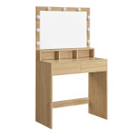 Kosmetinis staliukas Leobert, rudas