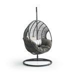 Pakabinamas fotelis Nora, pilkas