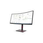 Lenovo ThinkVision T34w-30 – LED ekranas – lenktas – 34 colių – 3440 x 1440 UWQHD – VA – 350 cd/m² – 3000:1 – 4 ms – HDMI, DisplayPort, USB