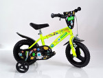Vaikiškas dviratis Bimbo Bike Galaxy 12", juodas/žalias