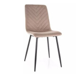 4-ių kėdžių komplektas Signal Meble Daren Velvet, smėlio spalvos