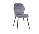 4-ių kėdžių komplektas Signal Meble Jake Velvet, pilkas