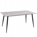 Stalas Signal Meble Rion, 160x90 cm, juodas/pilkas