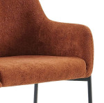 Kėdė Sirli, ruda/juoda