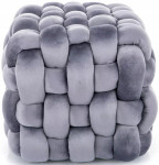 Pufas Signal Meble Faris Velvet, pilkas