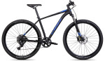 Kalnų dviratis Unibike Shadow 29" 2025, juodas/mėlynas