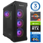 INTOP AQUA Ryzen 5 7600X 64GB DDR5 500SSD M.2 NVME+2TB RTX5070 12GB WIN11Pro