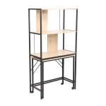 Rašomasis stalas Evelekt Lester, 84x40x160 cm, rudas