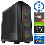 INTOP AQUA Ryzen 5 7600X 64GB DDR5 500SSD M.2 NVME+2TB RTX5060Ti 16GB WIN11
