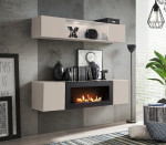 Sekcija su biožidiniu Asm Fly N3, smėlio spalvos