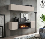 TV staliukas su biožidiniu Asm Fly, baltas