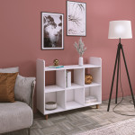 Dalelių plokštė, Saka 2, 115x86x36 cm, Balta