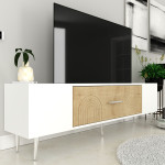 TV staliukas Asir, 150x48.2x29.6 cm, baltas