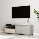 Dalelių plokštė, Pao, 136x42x35 cm, Pilka