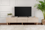 TV staliukas Alvin Travertine, 180x42 cm, rudas