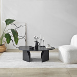 Kavos staliukas Asir Uola, 105x35x65 cm, juodas