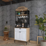 Indauja JE157 3123, 70x186.4x40 cm, ruda/balta