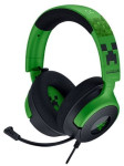Razer Kraken V4 X Wired Over-Ear Gaming Headset with Microphone Minecraft Edition