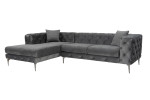 Minkštas kampas Atelier del Sofa Como Eco Left, pilkas