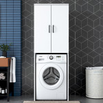 Skalbimo mašinos spintelė Hanah Home KD110, balta