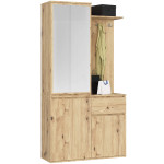 Pireškambario spinta Akord Entro, 95x35x183 cm, ruda