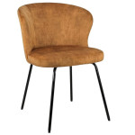 Kėdė Lonni, ruda/juoda