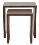 2-jų dalių kavos staliukų komplektas Diaz, rudas