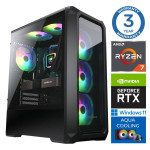 INTOP AQUA Ryzen 7 8700F 64GB DDR5 2TB SSD M.2 NVME RTX5060Ti 8GB WIN11Pro
