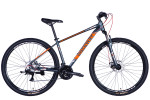 Dviratis AL 29" Discovery BASTION DD CS rėmas - 17" pilkai oranžinis 2025