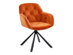 Valgomojo kėdė Black Red White Eileen, oranžinė/juoda