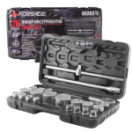 3/4' 1" šešiakampių veržliarakčių rinkinys dėkle