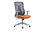 Darbo kėdė Black Red White Ergolex, pilka/oranžinė