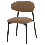 Kėdė Debora, šviesiai rudos/juodos spalvos