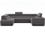Sofa-lova Eltap Fectory, 205x346x93 cm, pilka