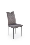 4-ių kėdžių komplektas Halmar K577, pilkas/juodas