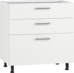 Apatinė virtuvės spintelė Halmar Vento, balta/matinė balta