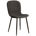 Kėdė Theo, tamsiai pilka/juoda