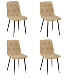 4-ių kėdžių komplektas Leobert Libra, rudas