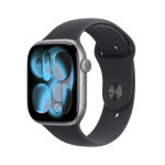 Apple Watch Series 11 GPS 46mm Space Grey Aluminium Case with Black Sport Band - M/L - MEV44ET/A