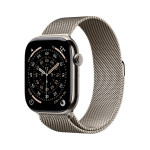 Apple Watch Series 11 GPS + Cellular 46mm Natural Titanium Case with Natural Milanese Loop - M/L - MFD04ET/A