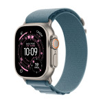Apple Watch Ultra 3 GPS + Cellular 49mm Natural Titanium Case with Light Blue Alpine Loop - Medium - MEWM4ET/A