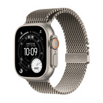 Apple Watch Ultra 3 GPS + Cellular 49mm Natural Titanium Case with Natural Titanium Milanese Loop - Medium - MEWY4ET/A
