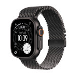Apple Watch Ultra 3 GPS + Cellular 49mm Black Titanium Case with Black Titanium Milanese Loop - Large - MF1T4ET/A