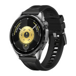 HUAWEI Watch GT6 46mm Black Stainless Steel Case with Black Fluoroelastomer Strap