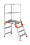 Platforminės vienpusės aliuminės kopėčios su aikštele Alve Premium 95308, 560×778 mm, 8 pakopų