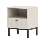 Spintelė prie lovos Szynaka Meble Korfu 75, smėlio spalvos