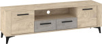 TV staliukas Meblocross Sigma SIG-11, šviesiai rudas/pilkas